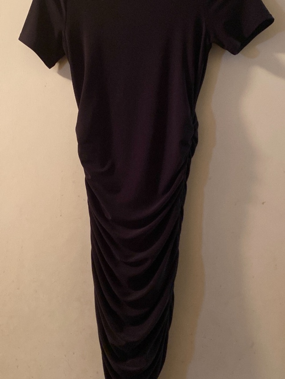 Express Black Ruched Dress